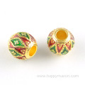 Gold Color Drop Oil Zinc Alloy Charm Beads